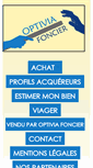 Mobile Screenshot of optivia-foncier.com